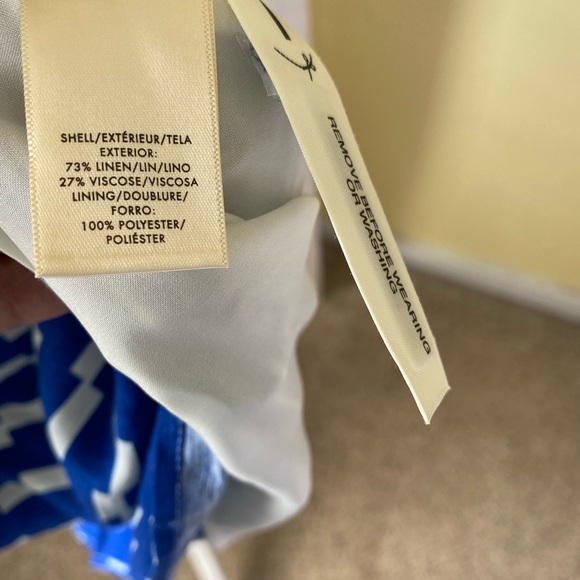 NWT AnnTaylor stripped dress with peplum hem Sizes 10p and 10. - Picture 10 of 13